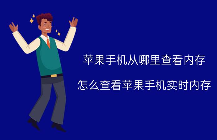 苹果手机从哪里查看内存 怎么查看苹果手机实时内存？